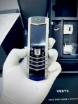 Vertu Signature S Steel Blue Aligator